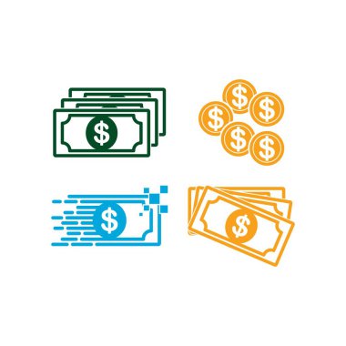 Para Doları vektör logosu düz tasarım