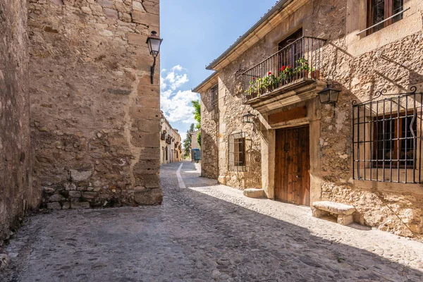 Ruas Cidade Medieval Pedraza Província Segóvia Espanha — Fotografia de Stock