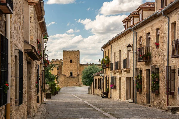 Ruas Cidade Medieval Pedraza Província Segóvia Espanha — Fotografia de Stock