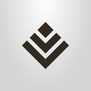 soyut bir rakamın kareler siyah ve beyaz piktogram