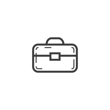 siyah ve beyaz basit vektör satırı sanat anahat portföy simgesi