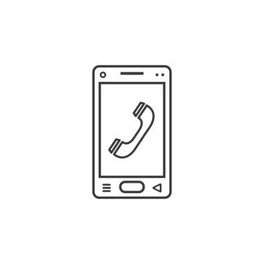siyah beyaz çizgi sanat cep telefonu cep telefonu işareti simgesiyle