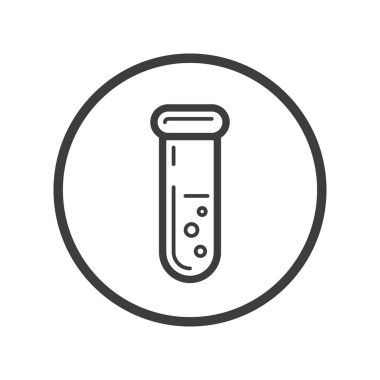 Siyah ve beyaz satır sanat laboratuvar kabı kutsal kişilerin resmi içinde yuvarlak çerçeve