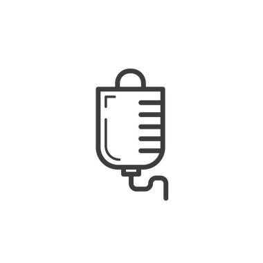 siyah ve beyaz basit vektör hat sanat anahat Damlalık simgesini