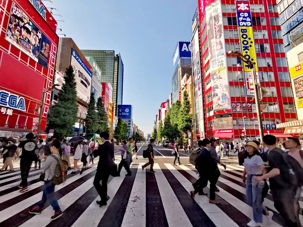 Akihabara Bei Tag Tokio Japan Elektronikviertel — 图库照片