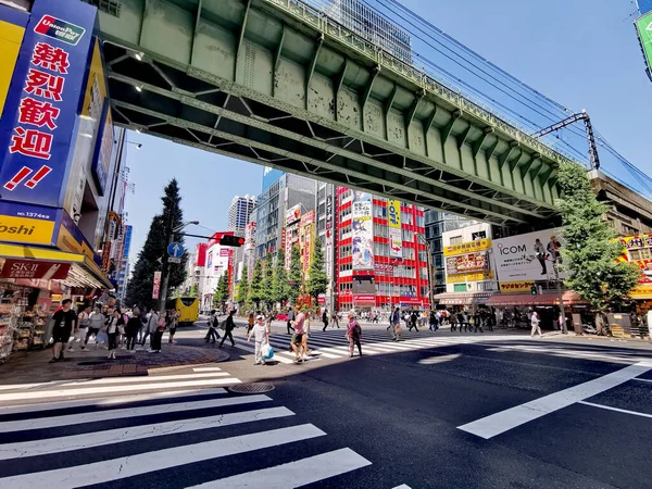 Akihabara Bei Tag Tokio Japan Elektronikviertel — 图库照片