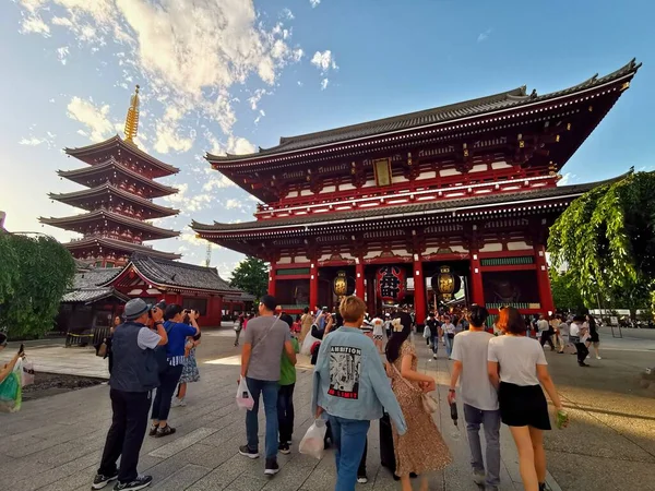 Asakusa Tempel Tempelanlage Tokio Japonii — Zdjęcie stockowe