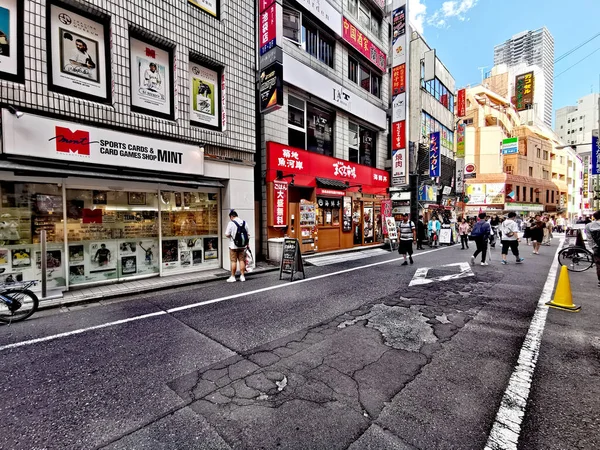 Einkaufstour Ikebukuro Tokio Autogrammkarten Sportsammelkarten Geschft — Zdjęcie stockowe