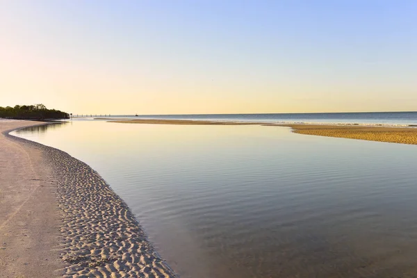 Mañana Tranquila Orillas Del Océano Atlántico Golfo México Florida Estados — Foto de Stock