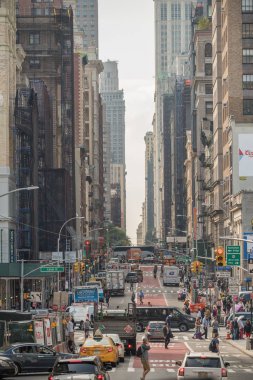  New York, ABD, - 01 Ekim 2018. Büyük bir şehir hayatı. New York sokaklarında.