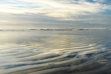 Atlantik Okyanusu üzerinde güzel sabah. Amerika Birleşik Devletleri. Maine.