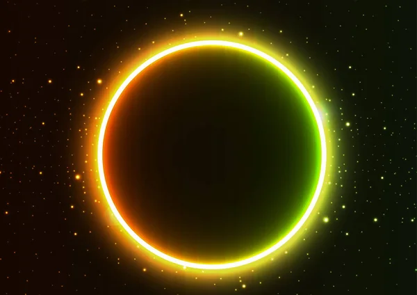Éclipse solaire ciel nocturne constellations.star.vector — Image vectorielle