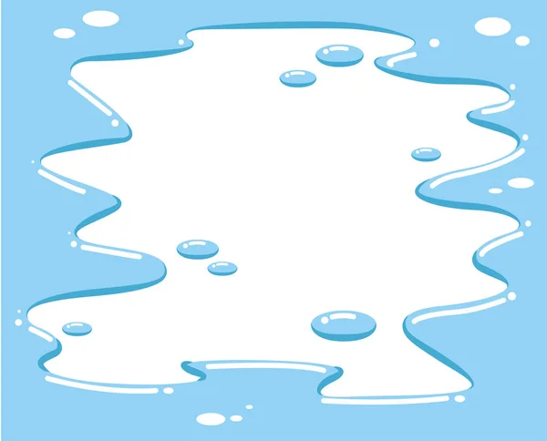 Splash świeżej wody na białym tle ilustracji-wektor — Wektor stockowy