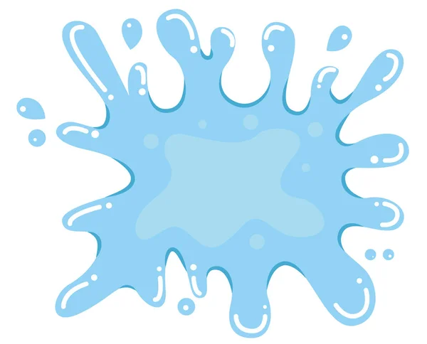 Salpicadura de agua dulce sobre fondo aislado ilustración - Vector — Vector de stock