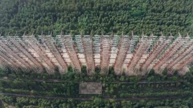 Drone view of Duga, over-the-horizon radar system