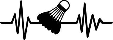 Kalp atışı darbe satır badminton kelime ile