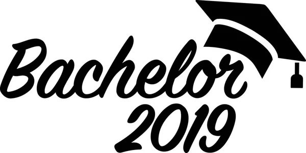 2019年鏝板卒業帽子 — ストックベクタ