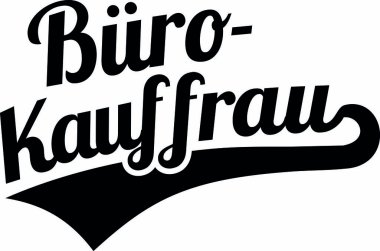 Retro Alman kadın ofis yöneticisi