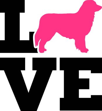 Siluet ile Avustralyalı çoban aşk