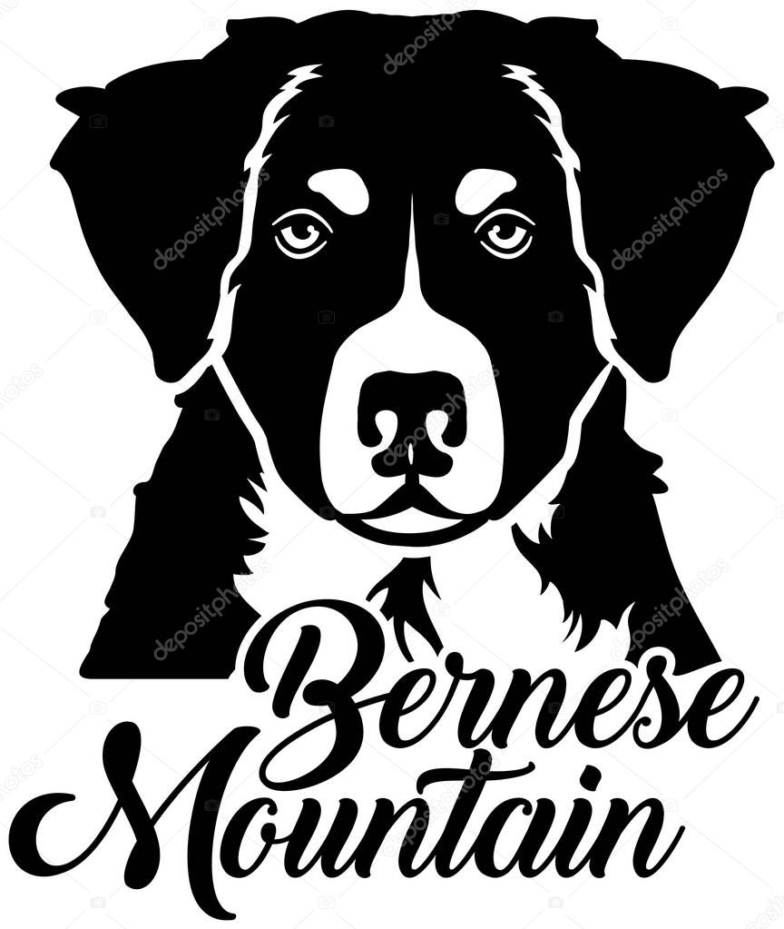 Bernese Mountain head with name