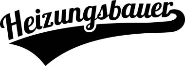 Oluşturucu retro Alman iş unvanı ile Isıtma