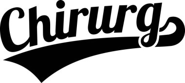 Cerrah Alman iş unvanı ile retro