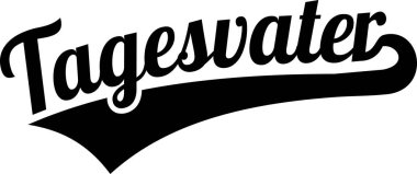 Çocuk bakıcısı veya çocuk bakıcısı erkek retro Almanca