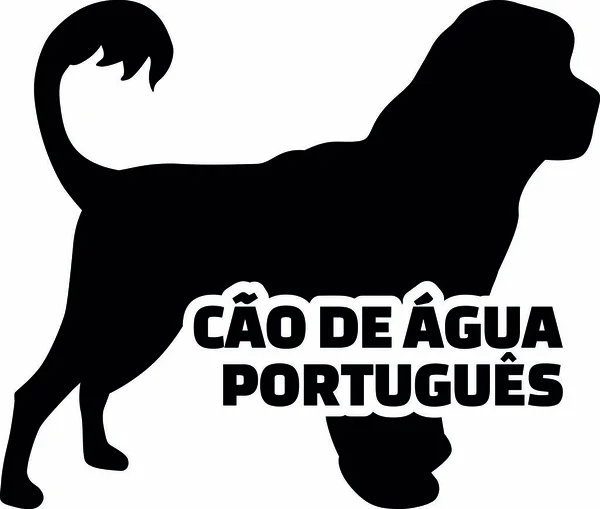 Silueta Cao Gua Portugues Real Con Palabra — Archivo Imágenes Vectoriales