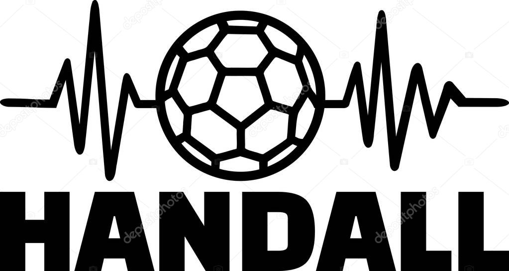 Heartbeat pulse line with handball