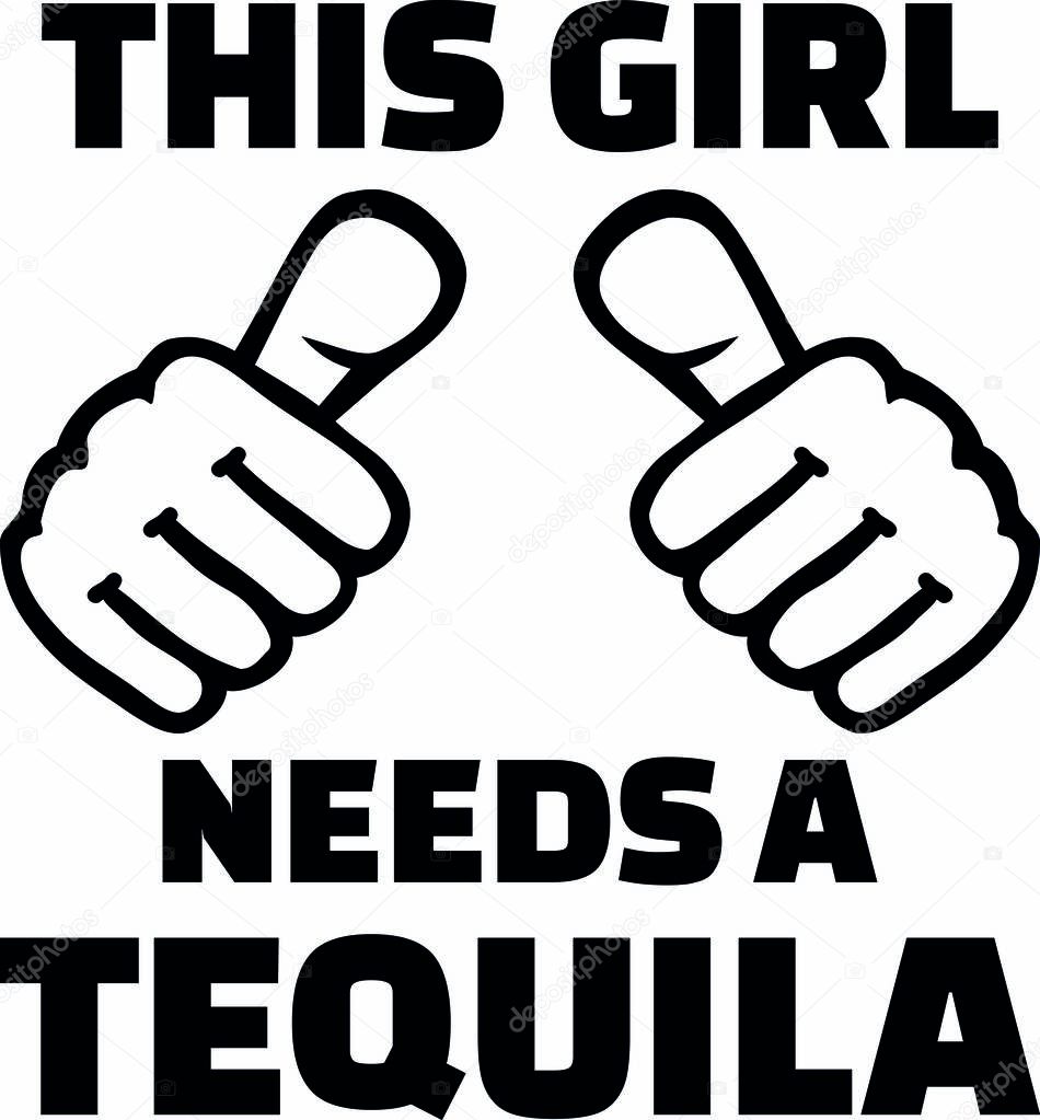 This girl needs a tequila with two thumbs