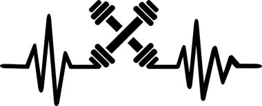 Kalp atışı darbe çizgi ağırlıkları ve word çapraz dizi