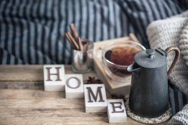 iç ev dekorasyonu ev yatak odası iç ahşap zemin üzerinde bir yazıt ile bir mektup