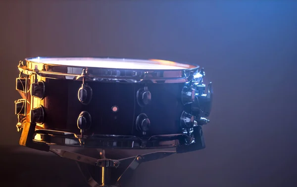 Snare Drum Fundo Bonito Close Conceito Instrumento Musical — Fotografia de Stock