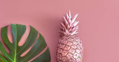 Moda yaz meyve düzen renkli bir arka plan üzerinde renkli. Yaz modası .