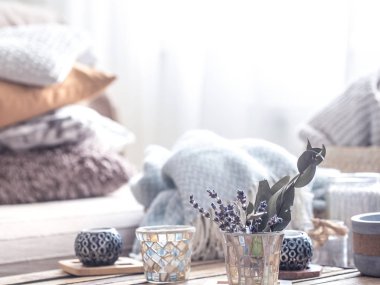 Natürmort tablo ev dekor elemanları ile