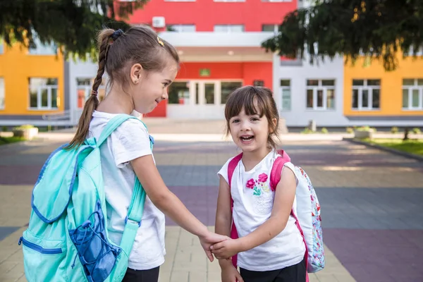 Ritorno a scuola concetto di istruzione con i bambini ragazza, stallone elementare — Foto Stock