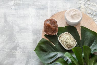 Vücut bakımı için Wellness öğeleri ile Spa kompozisyon.