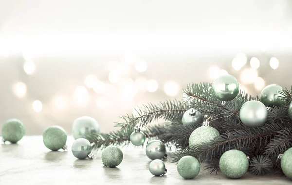 Kerstvakantie achtergrond met kerstboom en Kerstmis b — Stockfoto