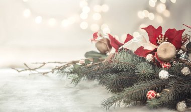 Noel ağacı ve Noel arkaplanı