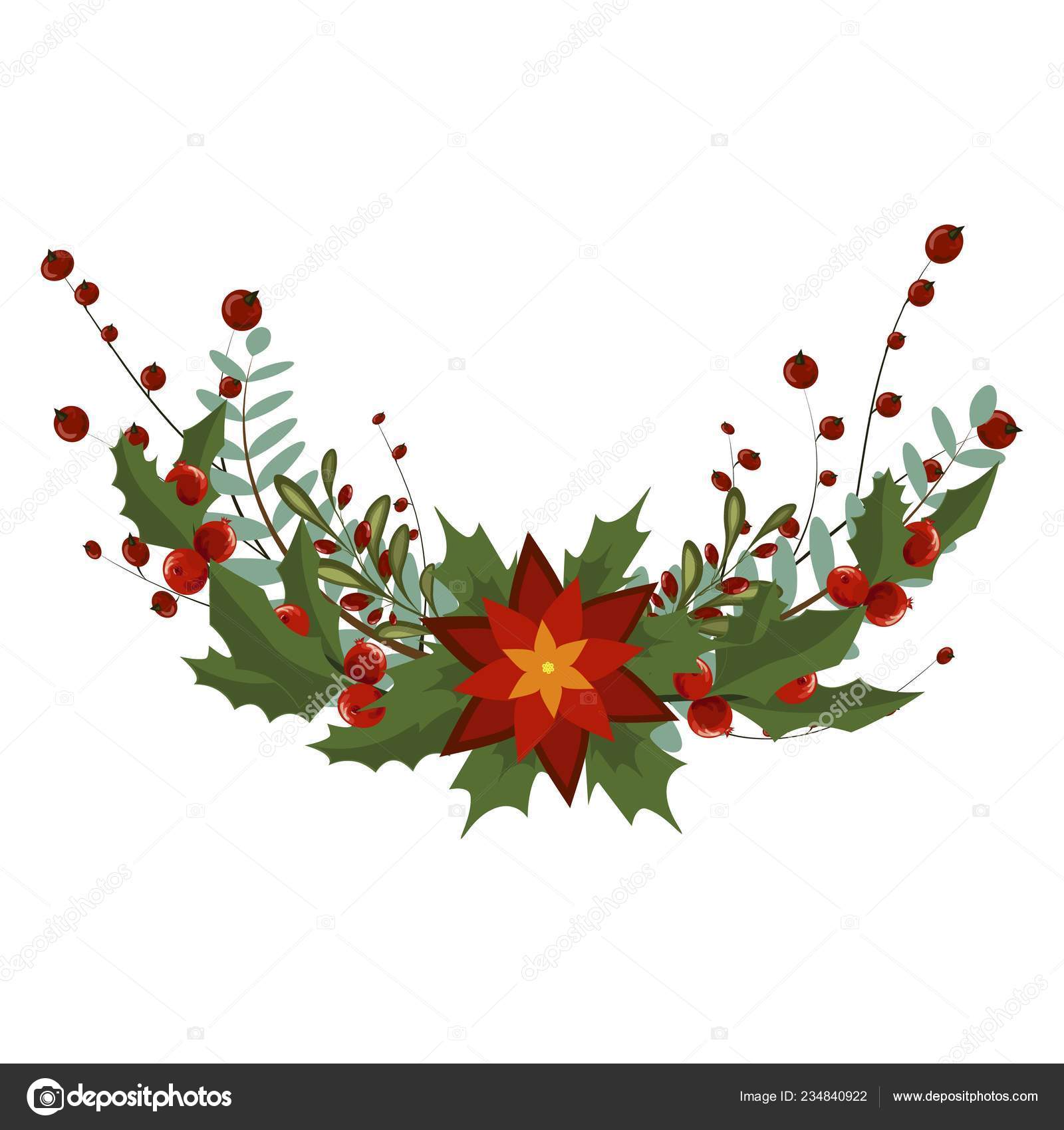Christmas tree branch decoration frame divider holiday garland. Stock Vector  by ©Gnatiuklv 234840922, image size:1600x1700