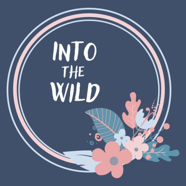 Muhteşem çiçek açan çiçekler, tomurcukları ve yaprakları ile dekore edilmiş, çiçek kartı düğün davetiyesi, tarihi kaydetmek kartı ve teşekkürler Not şablonları.