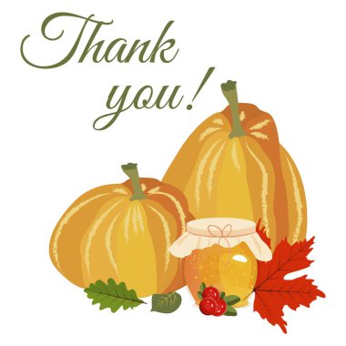 Şükran Günü tebrik kartları ve davetiyeler mevsimsel selamlama dizaynı.