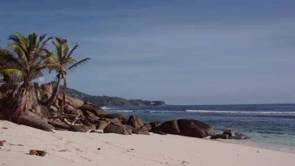 Paradise Beach em Seychelles — Vídeo de Stock