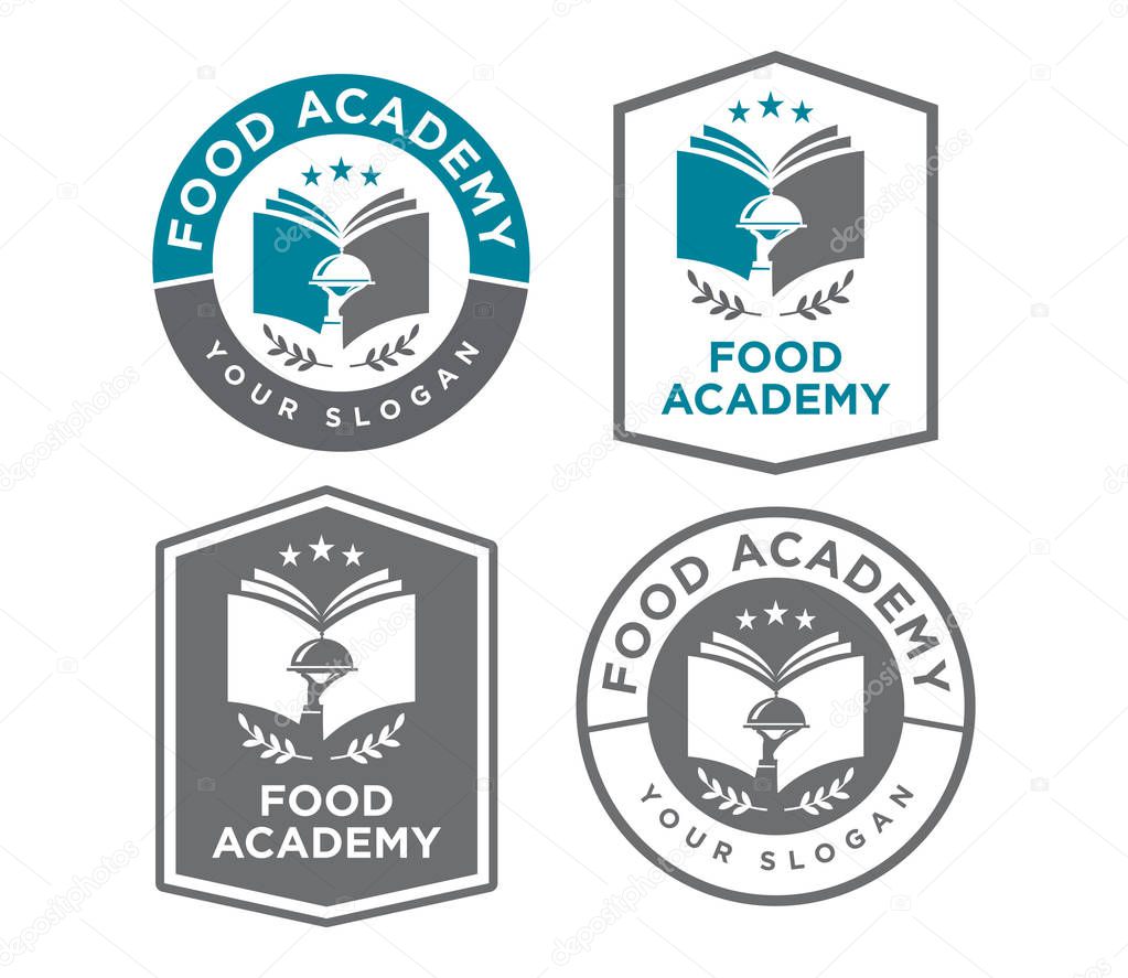 food academy logo , education logo