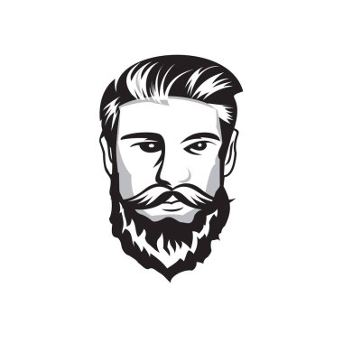 Bıyık logosu, berber dükkanı logosu