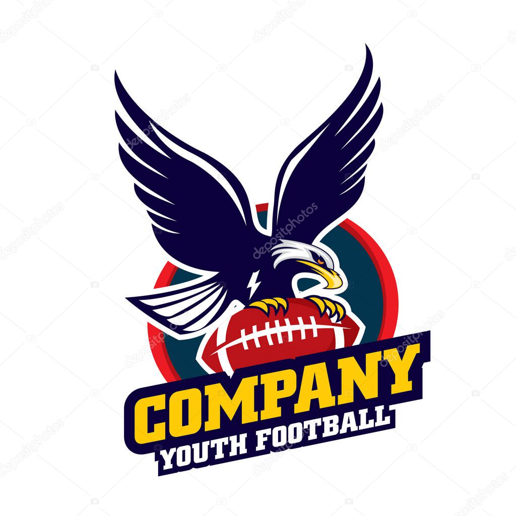 Youth Football Logo, Sport Emblem Logo