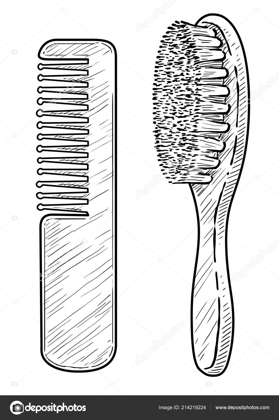 Baby Brush Comb Illustration Drawing Engraving Ink Line Art Vector Stock Vector Image by ©jenesesimre #214219224 Baby Brush Comb Illustration Drawing Engraving Ink Line Art Vector Stock Vector Image by ©jenesesimre #214219224