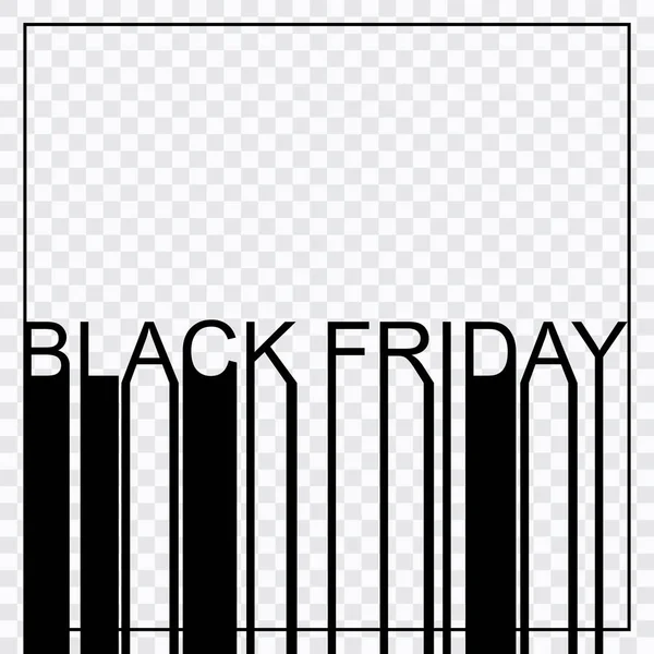Web, instagram için Black Friday satış arka plan. Metin 'Kara Cuma' şeffaf arka planda barkod gibi