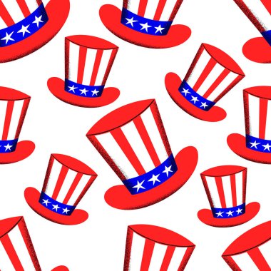 Amerika 'nın Bağımsız Günü kusursuz bir şablon. Temsilci şenlik çizimleri. 4 Temmuz arkaplanı