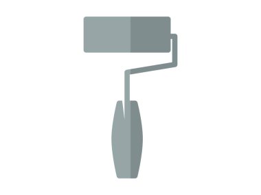 fırça silindirleri düz vektör simgesi